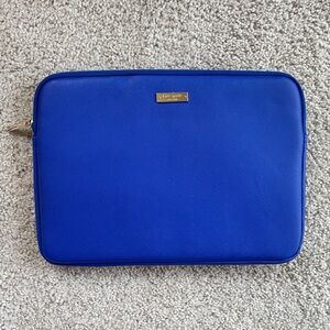 Kate Spade New York Universal Laptop Sleeve Saffiano Leather Royal Blue Padded